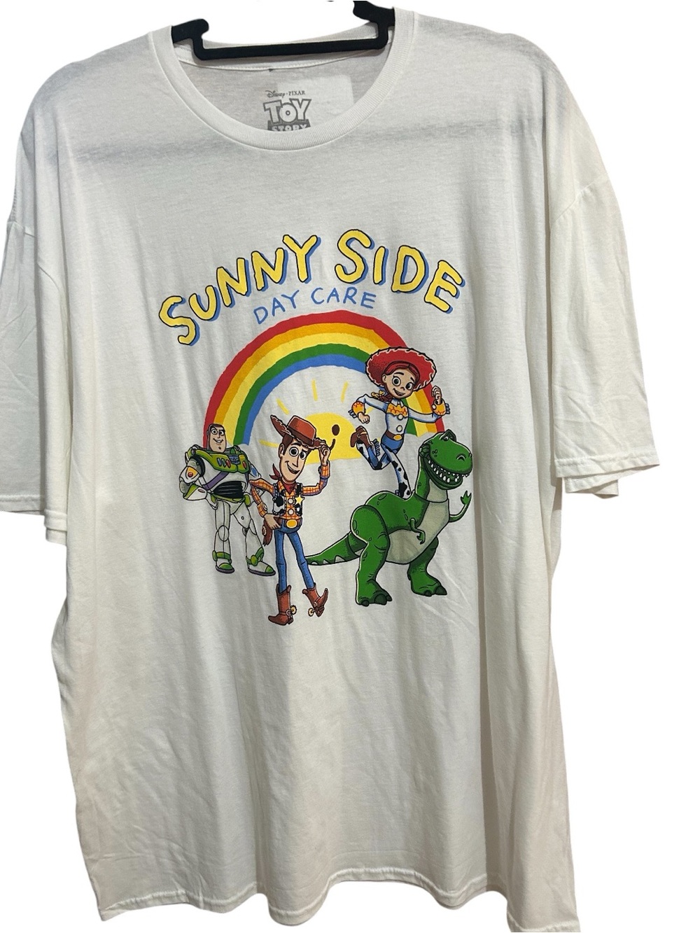 Disney•Pixar Toy Story "Sunny Side Day Care" Graphic Tee - White Size XXL